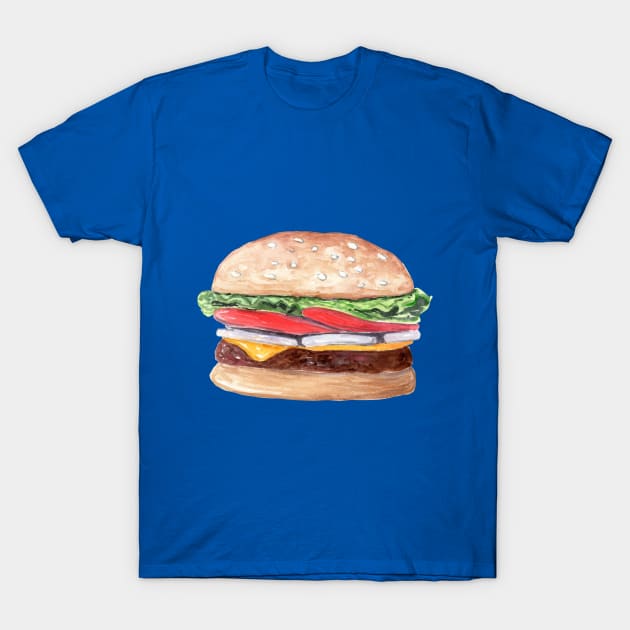 Hamburger T-Shirt by DreamLoudArt